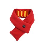 Echarpe chauffante usb en fiber de carbone, chle, coussin chauffant, 3 vitesses, rglage de la temprature, ...