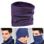 Echarpe thermique noire unisexe 4 en 1 pour homme et femme, cache - nez chaud, cache - nez, bonnet, vtements ...