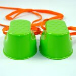 Echasses de saut en plastique pour enfants, 1 paire, equipement d'entraînement d'equilibre en plein air, ... Echasses de saut en plastique pour enfants, 1 paire, equipement d'entraînement d'equilibre en plein air, ...