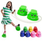 Echasses de saut en plastique, jouets, pieds de couleur aléatoire Echasses de saut en plastique, jouets, pieds de couleur aléatoire