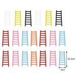 Echelle 1:6 pour maison de poup�e, meuble miniature, echelle f�erique, mini escabeau pour d�coration ...