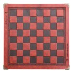 Echiquier plat international en cuir synthtique pu, accessoires de jeux d'checs classiques, plateau ...