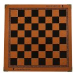 Echiquier plat international en cuir synthtique pu, accessoires de jeux d'checs classiques, plateau ...