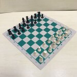 Echiquier de tournoi en vinyle 2020 cm, jeu educatif pour enfants, panneau magnétique vert et blanc pour ... Echiquier de tournoi en vinyle 2020 cm, jeu educatif pour enfants, panneau magnétique vert et blanc pour ...