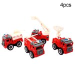 Ecrous a vis pour voiture camion de pompiers, 4 pices, modle de bricolage, jouets educatifs pour enfants, ...