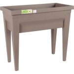 Eda espace potager avec table city vgtable 73x38, 5x68cm - contenance 57l - taupe