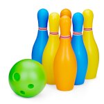 Eddy toys ensemble de quilles jouet ensemble de jeu kegelspiel 8 pièces Eddy toys ensemble de quilles jouet ensemble de jeu kegelspiel 8 pièces