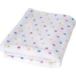 Edredon - couverture - plaid bebe babymatex couverture a pois color�s 75 * 100 milly