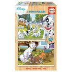 Educa 2x25 bois disney animals - dalmatiens + aristochats