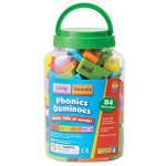 Educational insights phonics dominoes - long vowels, long vowel game for kids ages 6 and up, (84 pieces) ...