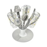 Egoutte biberon pliable flower - grey Egoutte biberon pliable flower - grey