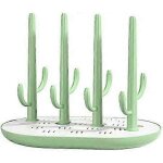 Egouttoir a biberons, motif cactus, egouttoir a biberons et accessoires (vert) Egouttoir a biberons, motif cactus, egouttoir a biberons et accessoires (vert)