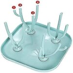 Egouttoir a biberons pliable pour un séchage efficace et un rangement facile Egouttoir a biberons pliable pour un séchage efficace et un rangement facile