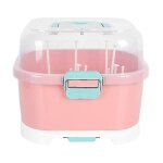 Egouttoir a biberons rose en pp, grande capacité, design amovible, egouttoir creux pour biberons et accessoire ... Egouttoir a biberons rose en pp, grande capacité, design amovible, egouttoir creux pour biberons et accessoire ...