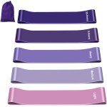 Elastique musculation[lot de 5], bande elastique musculation avec 5 niveaux de force, elastique sport ...