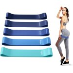 Elastique musculation[lot de 5], bande elastique musculation avec 5 niveaux de force, elastique sport ...