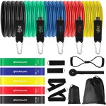 Elastiques de musculation - set de bandes d'exercice, ensemble de elastique musculation d'entranement ...