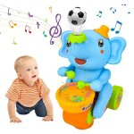 El�phant mignon balle electrique battant voiture, el�phant jouet marche avec lumi�res et sons � led, ...