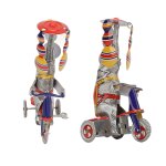 éléphant sur tricycle, jouet en étain rétro en fer fait à la main, jouet mécanique pour collection éléphant sur tricycle, jouet en étain rétro en fer fait à la main, jouet mécanique pour collection