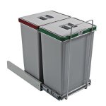 Elletipi pf0144b2 poubelle de tri s�lectif extractible pour base