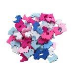 Embellissements en bois en forme de chiot, 50 pices, scrapbooking, table blanche en bois