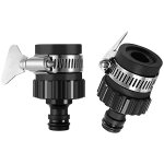 Embouts de conversion de mamelon noirs, raccords de robinet, raccords de tuyau d'eau, raccords de mamelon ...