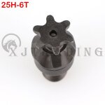 Embrayage � dents 25h t8f 6t 7t 8t bo�te de vitesses pignon avant cha�ne pignon pour mini moto de poche ...