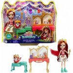 Enchantimals royals coffret coiffeuse avec mini - poupe fabrina renard, figurine animale frisk et 9 ...