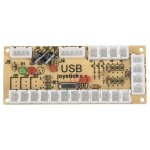 Encodeur usb pour borne d'arcade, 2 pièces, 5 broches, bouton 2. 8mm Encodeur usb pour borne d'arcade, 2 pièces, 5 broches, bouton 2. 8mm