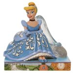 Enesco jim shore disney traditions figurine cendrillon avec pantoufle en verre, 13 cm, multicolore