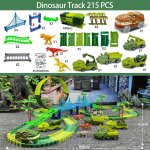 Enfants electrique magique escalade dinosaure piste jouet ingnierie voiture enfants piste voiture train ...