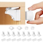 Enfant magntique cabinet de scurit, scurit placard bb (8 verrous & 2 cls), serrure magntique ...