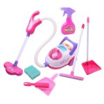 Enfants nettoyage ensemble d'aspirateur petit semblant enfants nettoyage jeu ensemble avec balai,