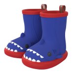 Enfants toddler rain boots cartoon shark easy on baby rain shoes bottes impermables pour garons filles ...