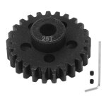 Engrenage de moteur rc 2025 en acier 25 dents, antirouille, rsistant  l'usure, ouverture de 5 mm, pignon ...