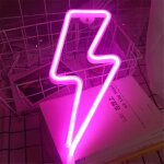 Enseignes lumineuses au néon, veilleuse led lightning pour cadeau pour enfants, mur, fête d'anniversaire, ... Enseignes lumineuses au néon, veilleuse led lightning pour cadeau pour enfants, mur, fête d'anniversaire, ...