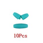 Ensemble de 10 fermoirs en plastique dtachables, en silicone, collier de dentition, sucette, fermoir ...