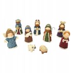 Ensemble de 10 figurines de crèche de noël en résine représentant l'enfant jésus Ensemble de 10 figurines de crèche de noël en résine représentant l'enfant jésus