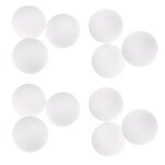Ensemble de 12 balles de baby - foot de remplacement de football de blanc
