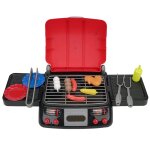 Ensemble de 19 pices de barbecue pour enfants, grill alimentaire avec simulation de son de bruissement, ...