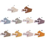 Ensemble de 2 pices de bandeau elastique pour bb fille, serviette de salive, kit de bavoirs de bandeau ...