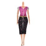 Ensemble de 2 pices de vtements de poupe, nouveaux vtements de poupe, t - shirt dcontract, pantalon ...