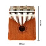 Ensemble de 21 pi�ces kalimba en acajou avec autocollants, piano a pouce en bois, mbira, instrument de ...