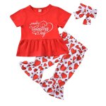 Ensemble 3 pices pour filles, vtements pour enfants, haut, pantalon, bandeau, vtements pour nouveau ...