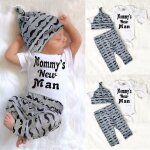 Ensemble 3 pi�ces pour nouveau - n� gar�on 0 - 18m, v�tements pour maman, joli body imprim� moustache, ...