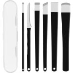 Ensemble de 6 pi�ces p�dicure outils, professionnel couteau de p�dicure kit avec case de rangement lime ...