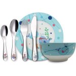 Ensemble 6 pièces de repas / de cadeau de coutellerie en acier inoxydable pour enfants ¿ 1 x bol, 1 ... Ensemble 6 pièces de repas / de cadeau de coutellerie en acier inoxydable pour enfants ¿ 1 x bol, 1 ...