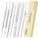 Ensemble de 7 limes et elvateurs pour ongles incarns, kit d'limination des ongles incarns en acier ...