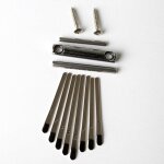 Ensemble de 8 pièces de bricolage, pont de pouce, accessoires de jeu pour amateurs de musique, outil ... Ensemble de 8 pièces de bricolage, pont de pouce, accessoires de jeu pour amateurs de musique, outil ...