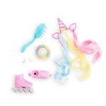 Ensemble accessoires coiffure arc - en - ciel pour poupe corolle girls multicolore